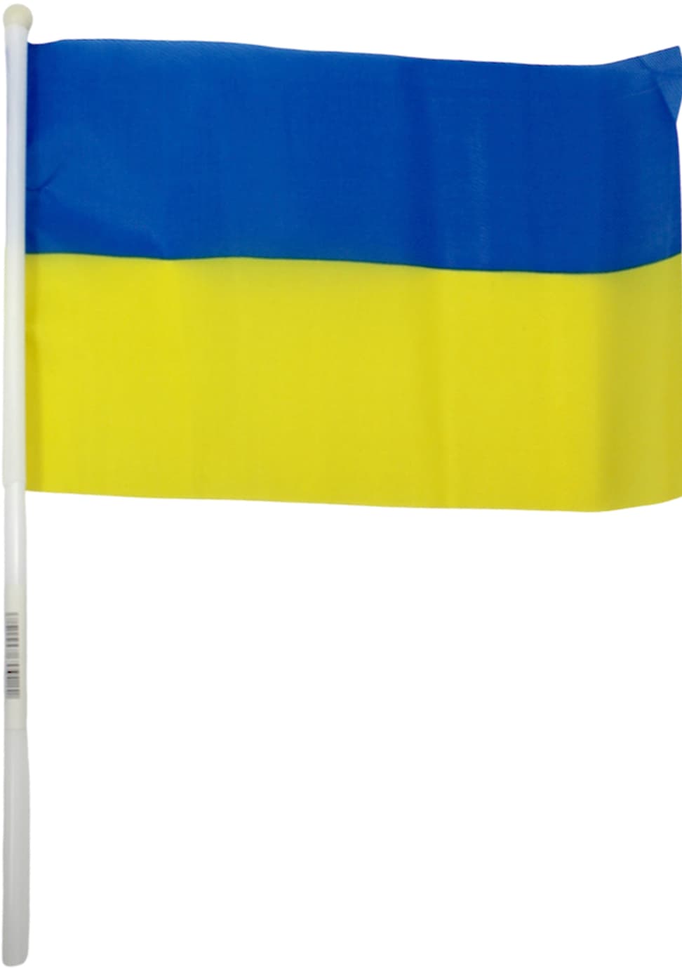 Прапорець Україна з паличкою 21х14см №780010(10)