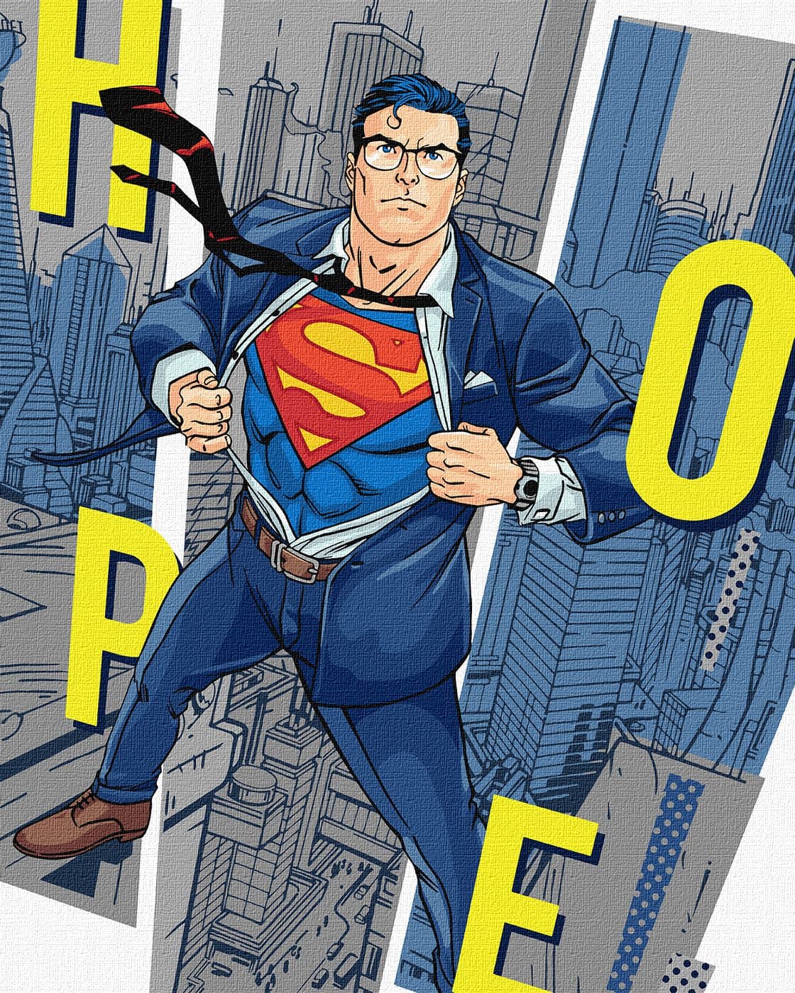 Картини по номерах акрил. "Superman: Hope" 40х50см №KHO8714/Ідейка/