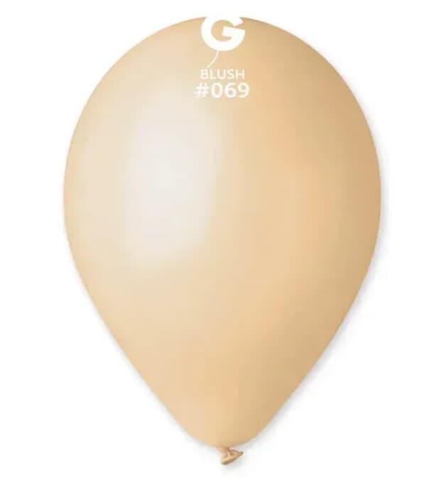 Шарик воздуш. латексный 12"/30см телесный №G110/11691(100)