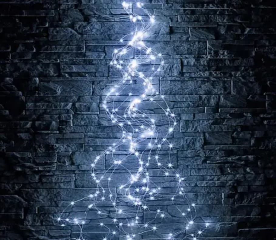 Гирлянда-пучок электрич. Роса 240LED белый 8 режимов L-2,4м №1921-03