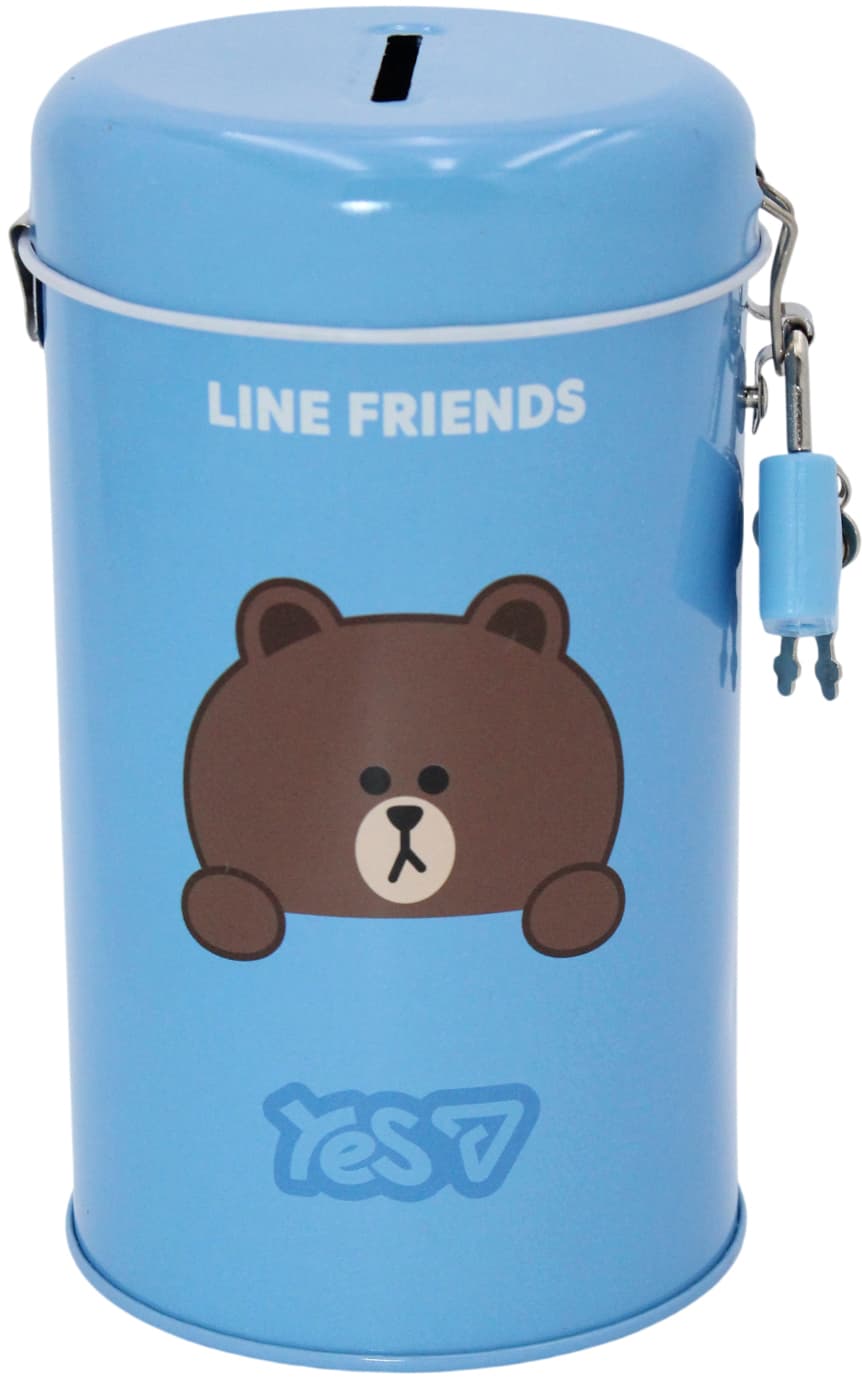 Скарбничка метал. "Yes" Line Friends 13х7,6см №708941(12)