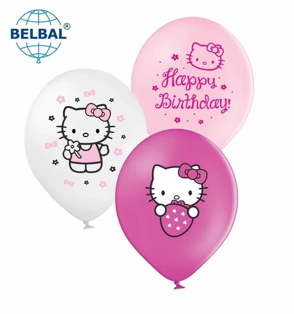Кулька повітр. латексна 12"/30см "Hello Kitty"/BelBal/(25)
