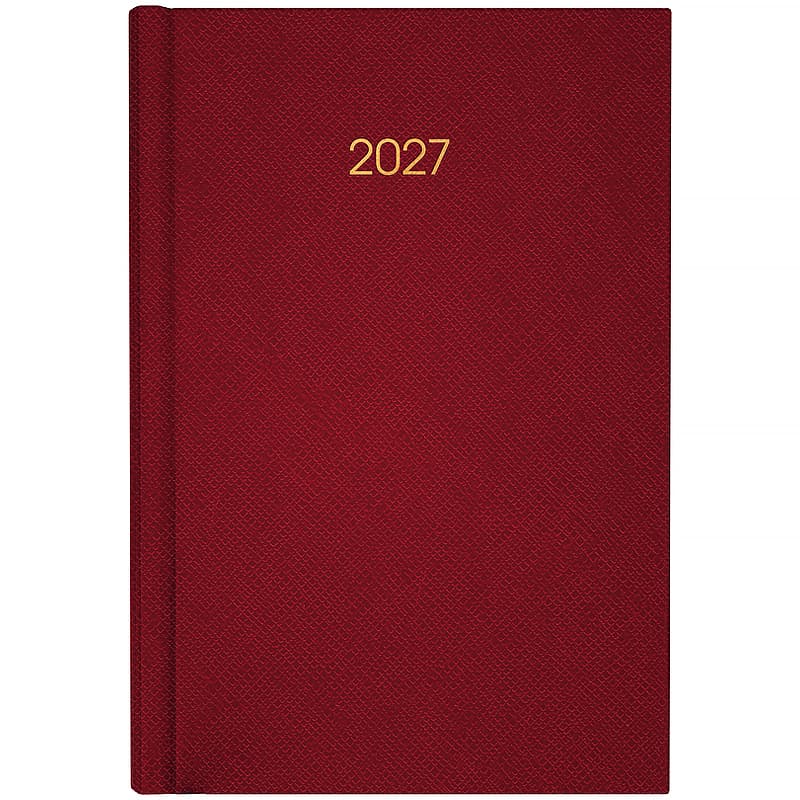Щоден. А5 "Axent" дат2027 Classic Style, з/т бордовий №8840-27-3-A(12)