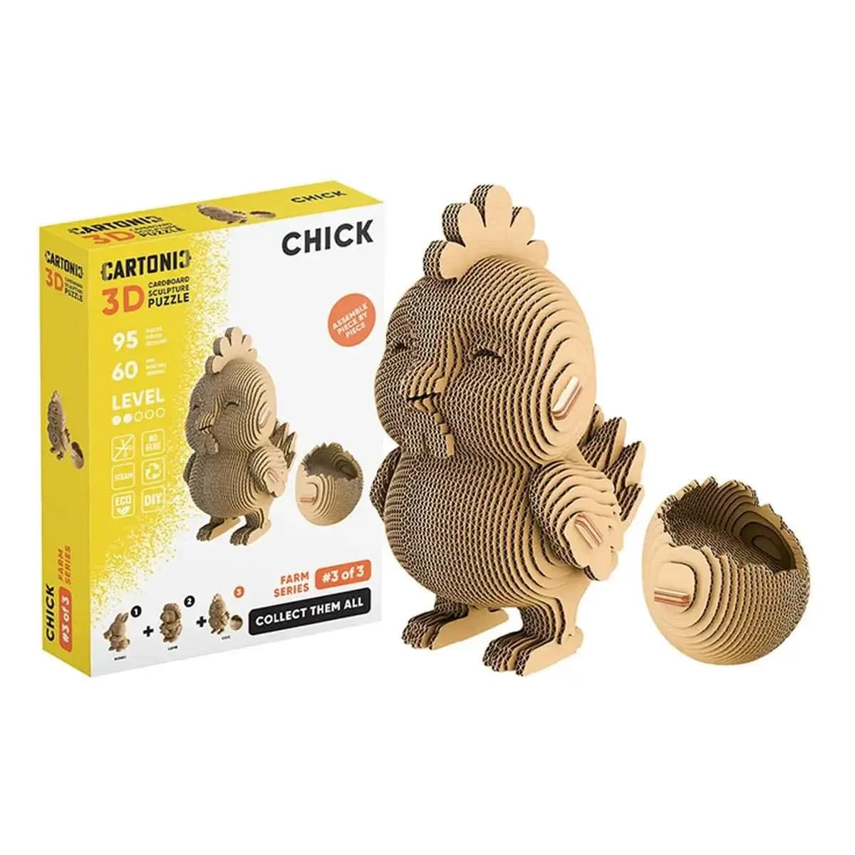 Пазли 3D "Cartonic" Collectible Chick