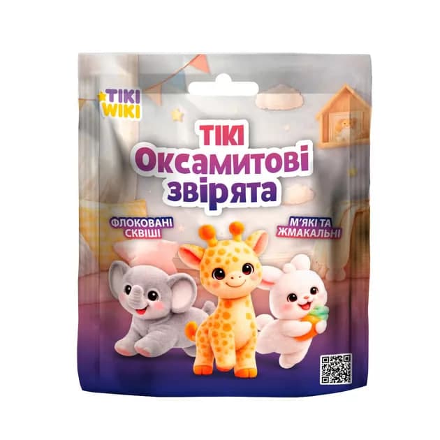 Стретч-іграшка "Tiki Wiki Max" Тікі  Оксамитові звірята №KD-ZRDW2025011/КіддіСвіт/(1)(12)