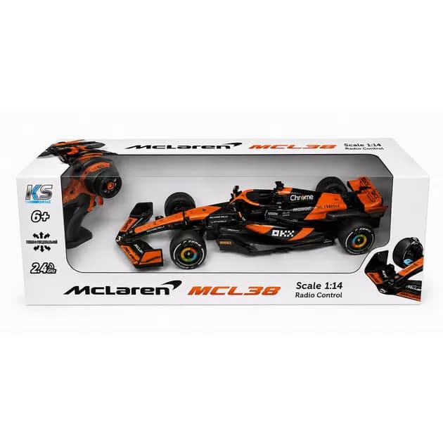 Автомобіль RK "KS Drive" (1:14) MCLAREN MCL38 2.4 ГГц, акум. №39214/КіддіСвіт/