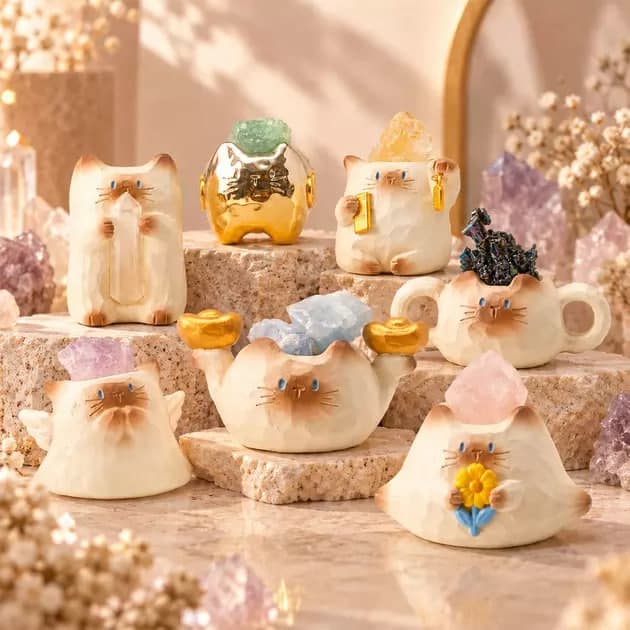 Колекційна фігурка "POP TOP Things Woo - Cat Cat PAI" - Енергія удачі №W1244-8/КіддіСвіт/