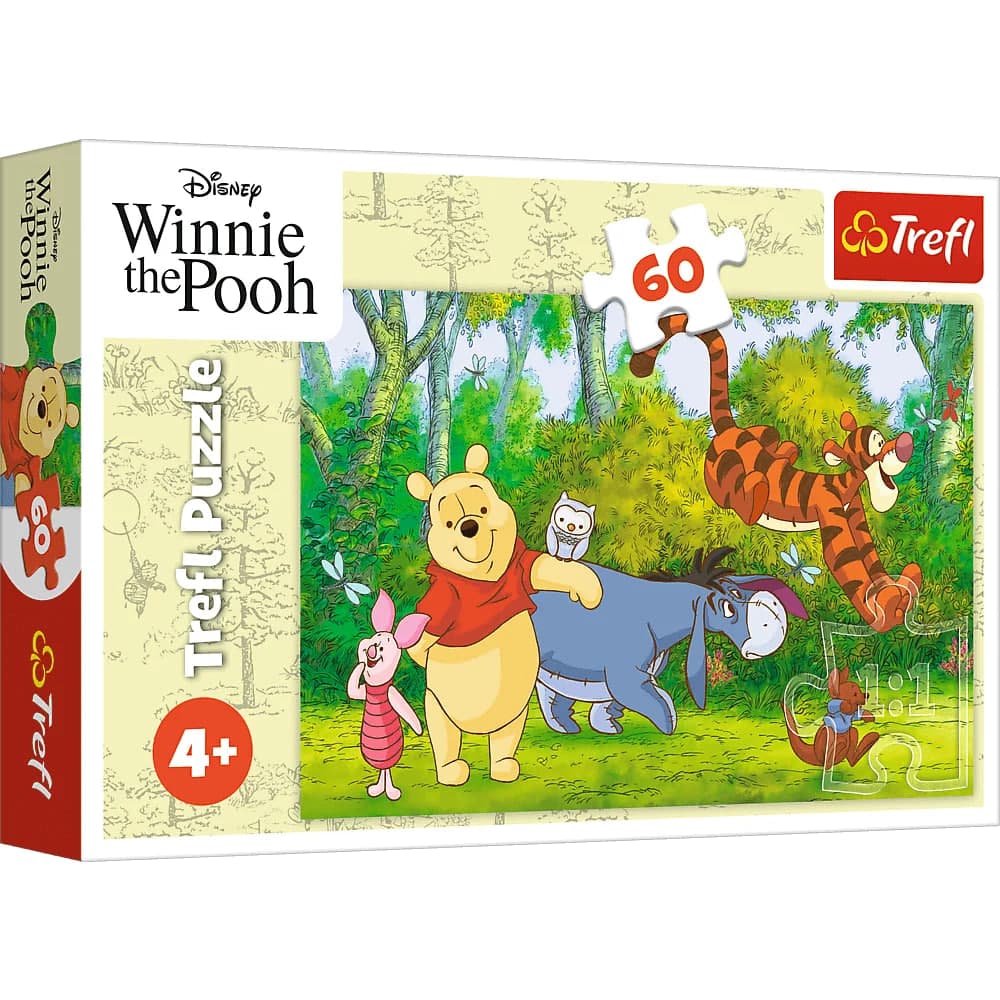 Пазли Trefl 60ел. Disney Winnie the Pooh Смачний мед №17411