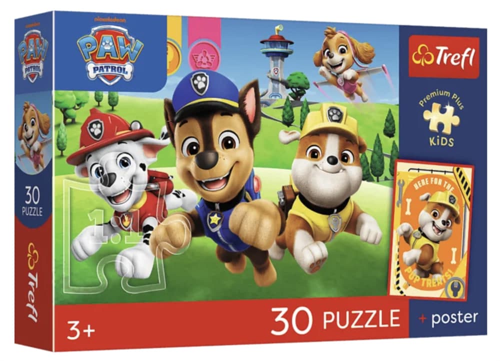 Пазли Trefl 30ел. Premium Plus Kids PAW Patrol Поспішають на допомогу №18346