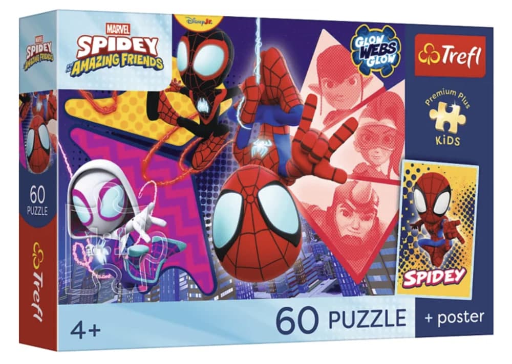 Пазли Trefl 60ел. Premium Plus Kids Spidey and his Amazing Friend Marvel Дивовижна пригода