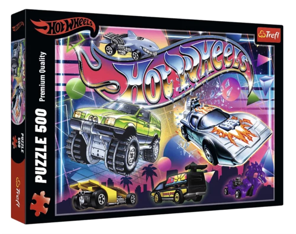 Пазли Trefl 500ел. Hot Wheels атмосфера 80-х №37538