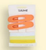 Набір резинок (6шт) 4см, заколки (2шт) 6см №BH26317/Yellow collection/