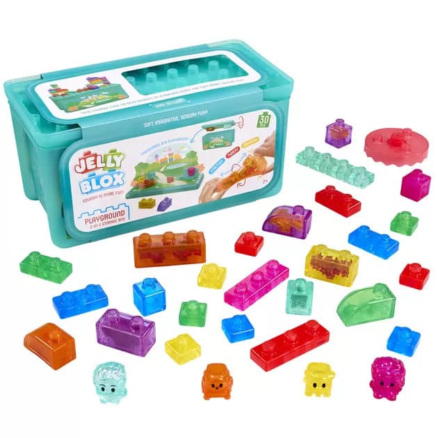 Конструктор сенсорний  Jelly Blox - у кейсі 2в1 Ігровий майданчик №934959/КіддіСвіт/