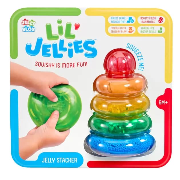 Конструктор сенсорний  Jelly Blox - Пірамидка-кольоринка №937837/КіддіСвіт/