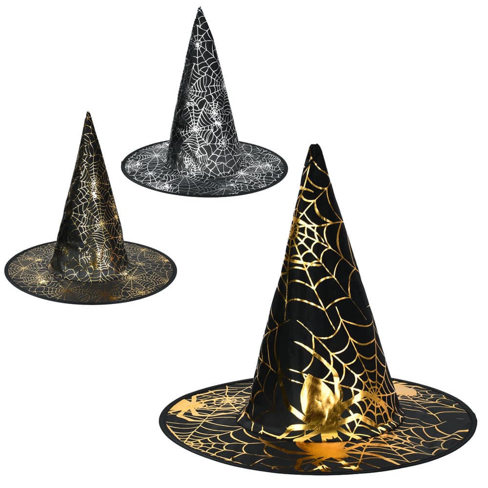 Аксес. для свята :капелюх 38х38см (складний),сітка Хелловін/Halloween №MK 5761(48)