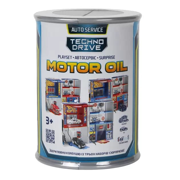 Ігровий набір  Motor Oil - Автосервіс з мінімоделлю Зміни колір №SK-112YKS/КіддіСвіт/