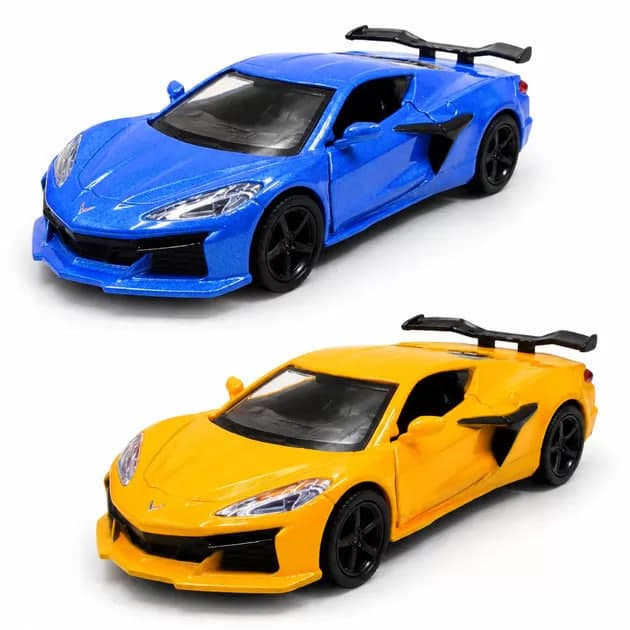 Автомодель "Technodriver" Chevrolet Corvette Z06 2023 синя,помаранчева №250257Bl/КіддіСвіт