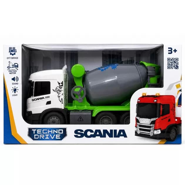 Автомодель "Technodriver" серії "Big Truck" – Бетонозмішувач Scania №OC-3011W/КіддіСвіт/