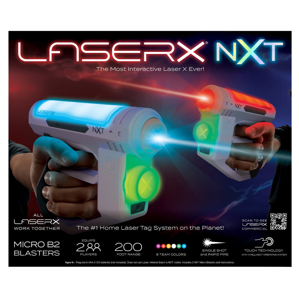 Ігровий набір для лазерних боїв-Laser X Nxt Micro для двох гравців №87538/КіддіСвіт/(4)
