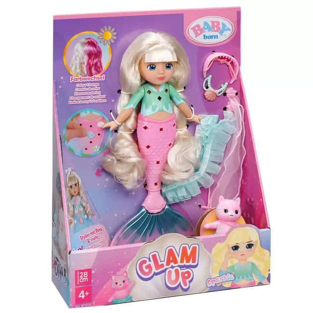 Лялька "Baby Born" серії "Glam Up" - Русалонька Спаркл 28см,аксесуари №871737/КіддіСвіт/