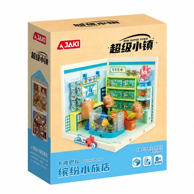 Конструктор Jaki серії "Mini Super Town" - Акваріумна крамничка Капібар №FK023/КіддіСвіт/