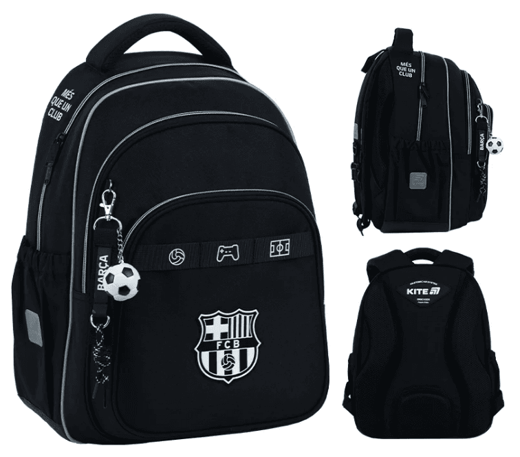 Рюкзак "Kite" Education 763M FC Barcelona 3від.,2карм. №BC26-763M(6)