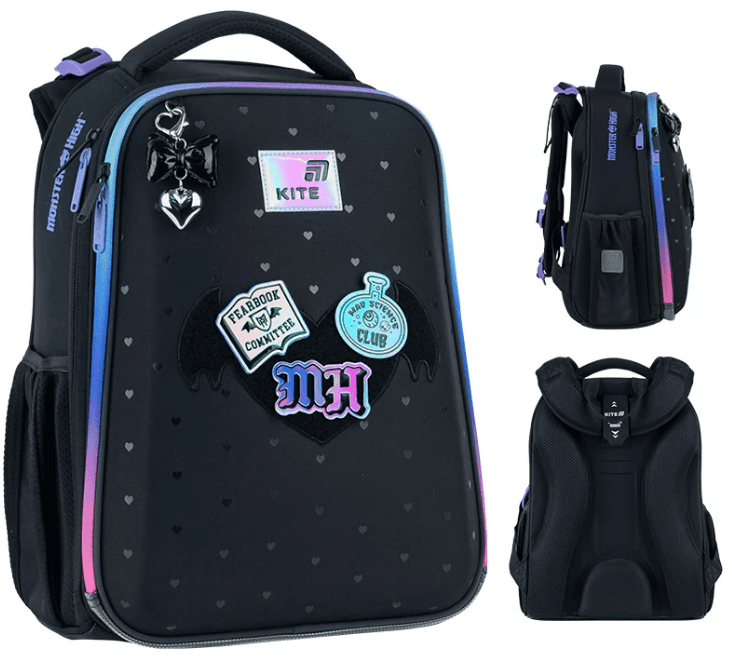 Рюкзак каркасний "Kite" Education 	531 Monster High 2від.,2карм. №MH26-531M(4)