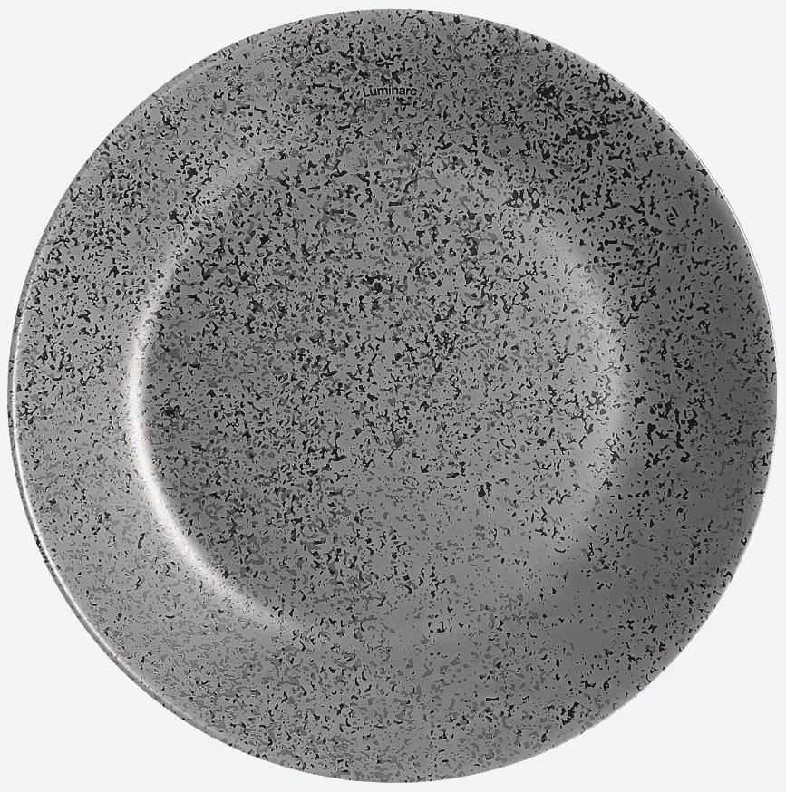Тарелка десертная стекло "Luminarc.Slate Black" 18см №V0117(6)(24)