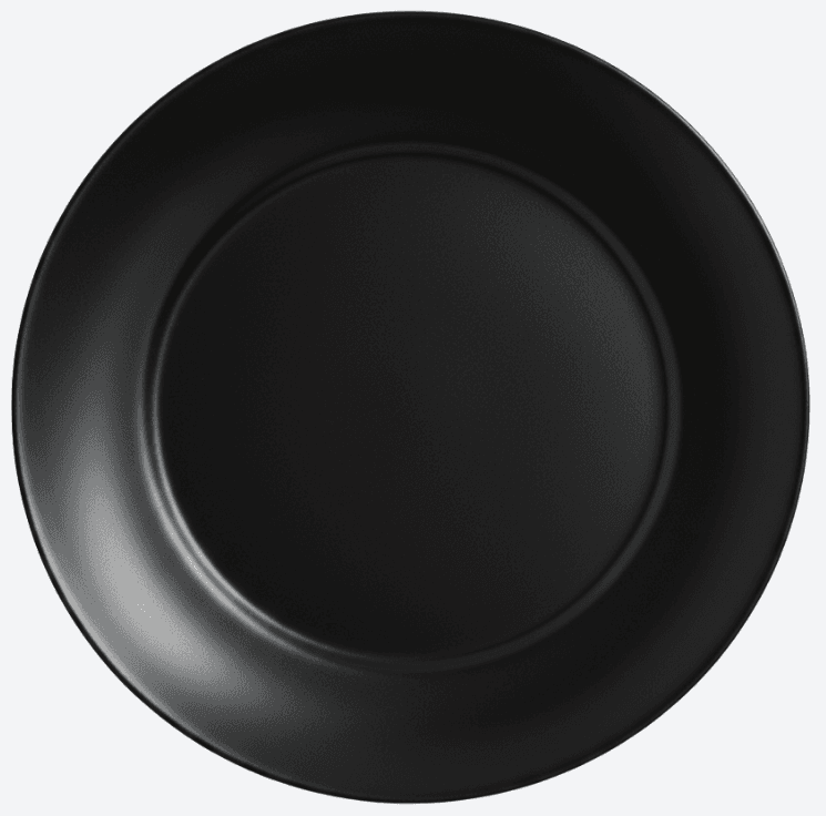 Тарелка десертная стекло "Luminarc.Apy black" 18см №X1945(6)(24)