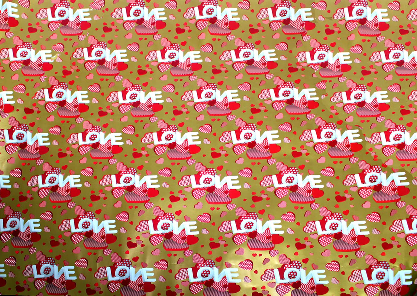 Бумага упаковочная 70х100см Love №153/Фолио/(200)