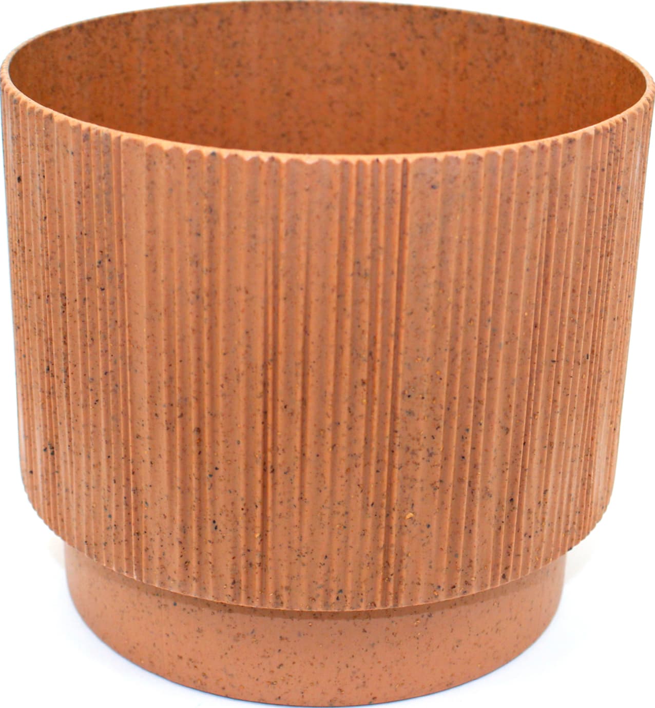 Горшок цветочный пласт. "Осло" d16х14см 1,9л карамель wood,со вставкой №5648/Алеана/(8)