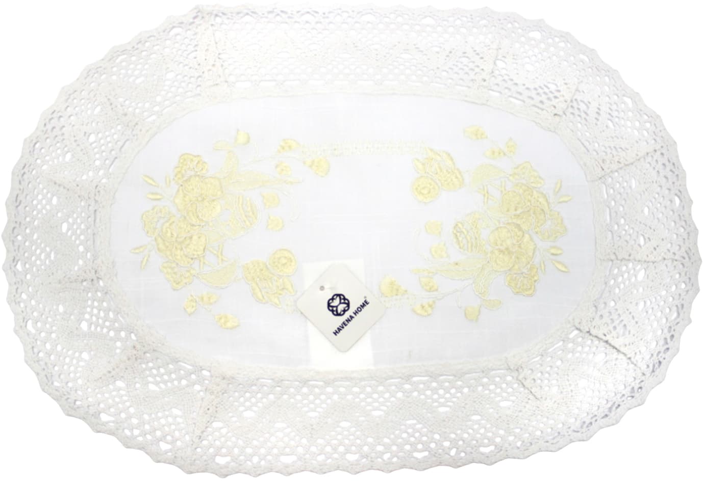 Пасхальная салфетка "Кулич с цветами" овал. 48х31см №3587-200(12)