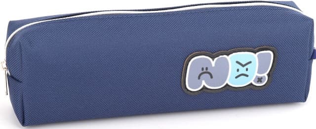 Пенал 1від., б/н,на блиск. синій №KJ3947/Мандарин/(48)
