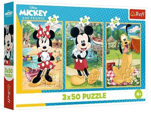 Пазли Trefl 3x50ел. Mickey&friends  Миша на святі №34881