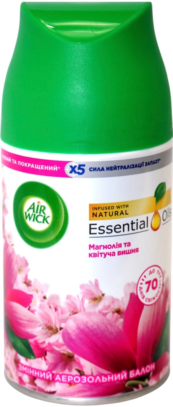 Освежитель воздуха AirWick (запаска) Магнолия и цветущая вишня 250мл №0973