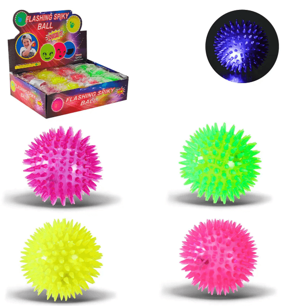 Стрибун їжачок 8,5см,світиться,на планш. №PR24125(12)(288) КІ
