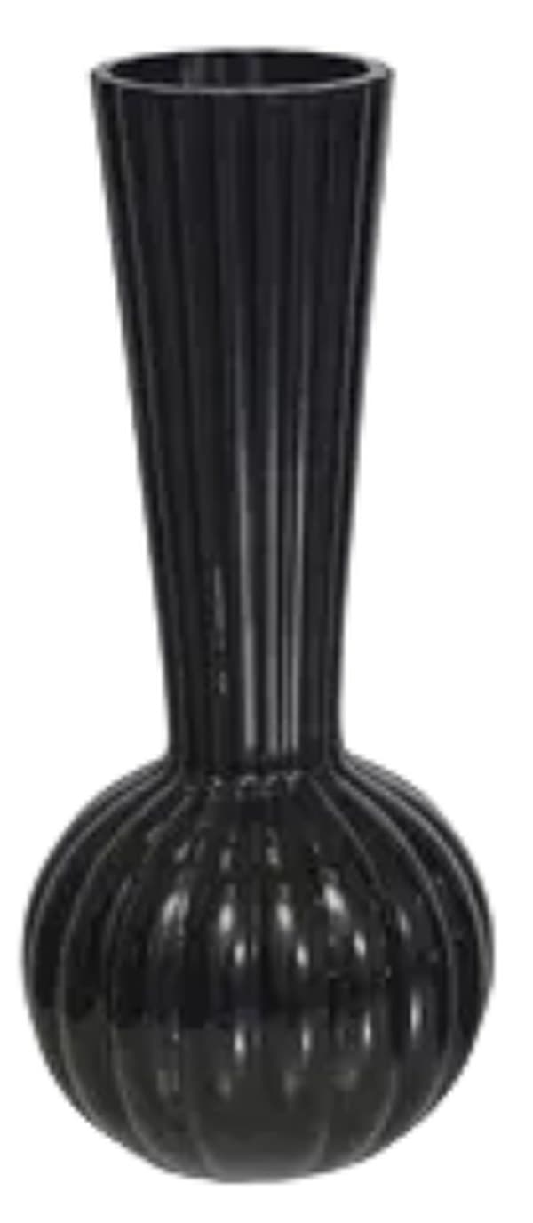 Ваза стекло "Viva Elegance" h-32см чёрная №A060344