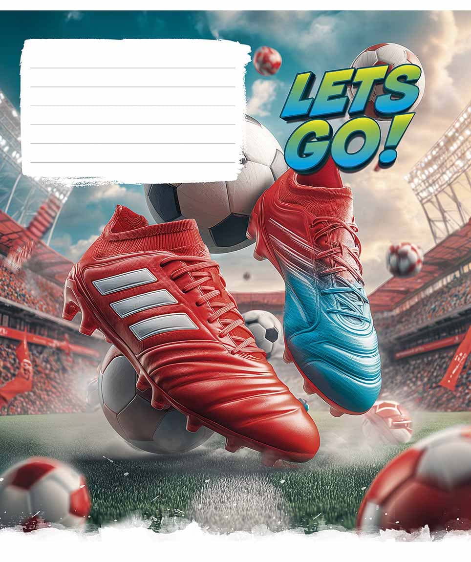 Тетрадь 24л. клет. Школярик "Lets Go" ВД-лак №024-3678K(25)(250)