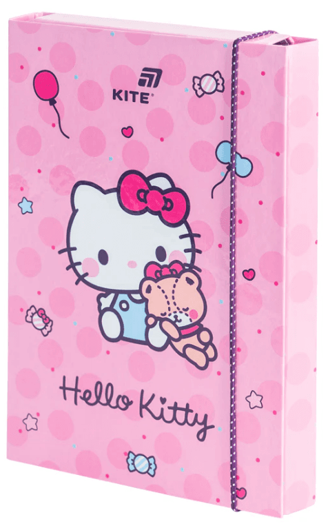 Папка для зош. В5 "Kite" №HK26-210-1 Hello Kitty на рез. картон(10)(40)