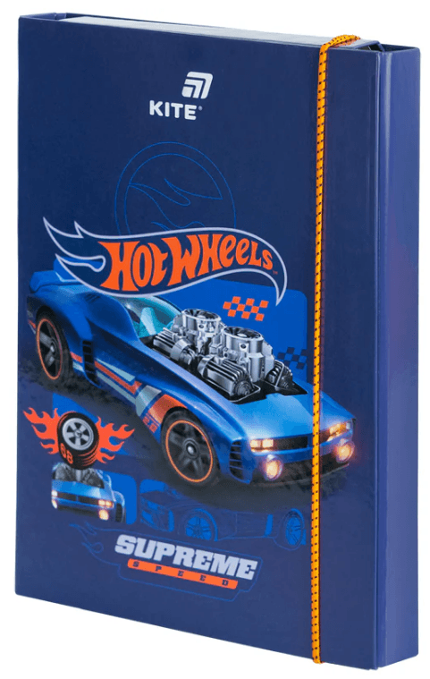 Папка для зош. В5 "Kite" №HW26-210 Hot Wheels на рез. картон(10)(40)