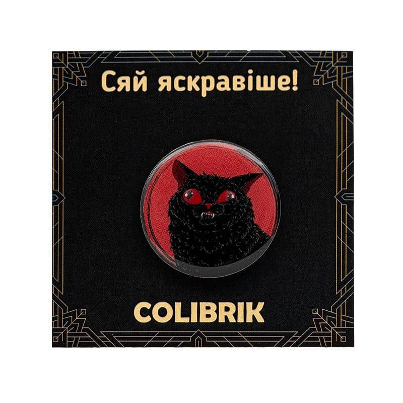 Значок пин "Бешеный кот" №480232