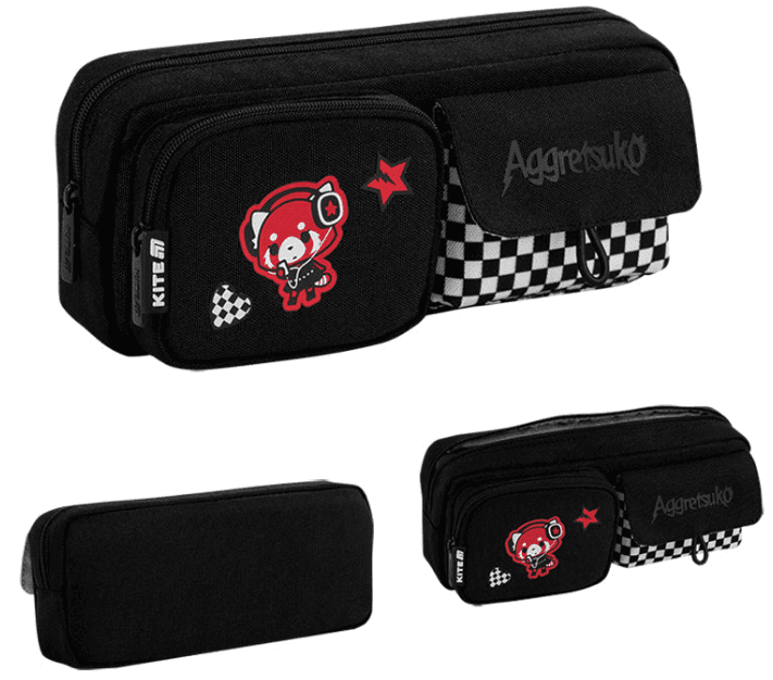 Пенал "Kite" Aggretsuko 1від.,м'який №AR26-2701