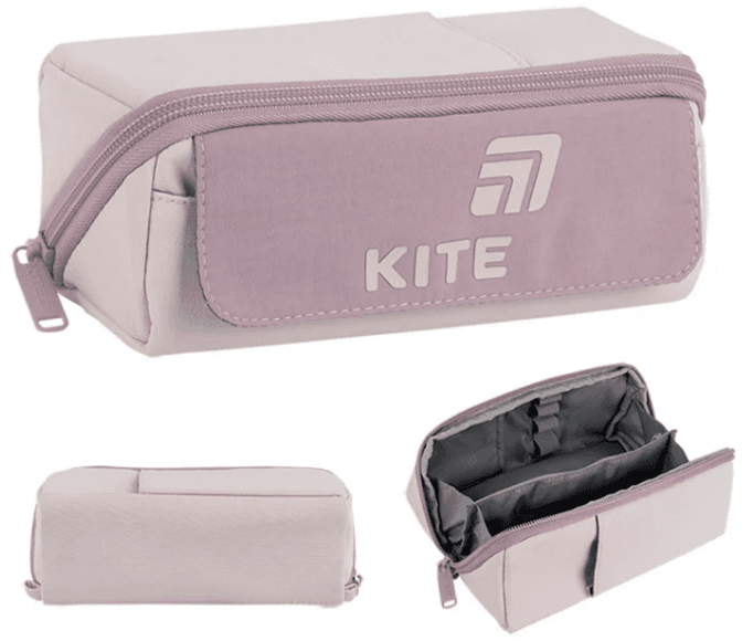 Пенал "Kite" 1від.,м'який світло-рожевий №K26-2702-5