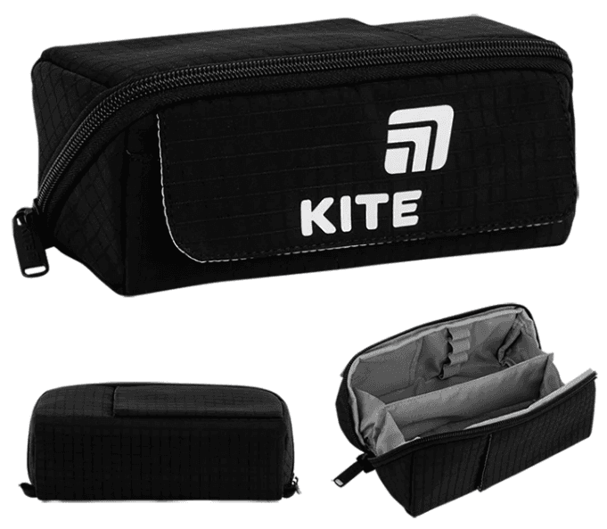 Пенал "Kite" 1від.,м'який чорний №K26-2702-6