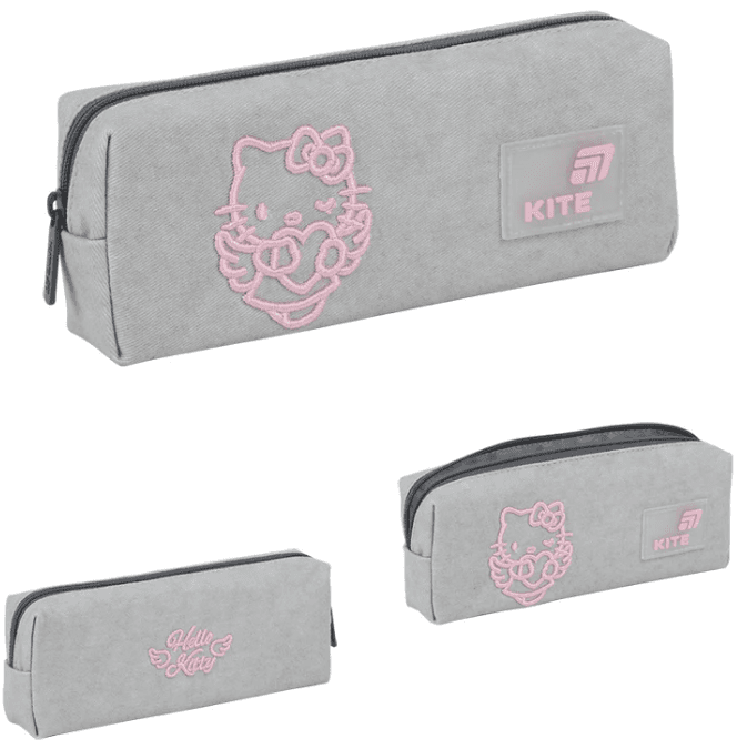 Пенал "Kite" Hello Kitty 1від.,м'який №HK26-642-1