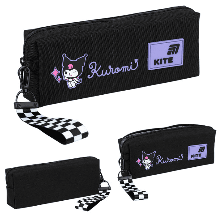 Пенал "Kite" Kuromi 1від.,м'який №HK26-642-2