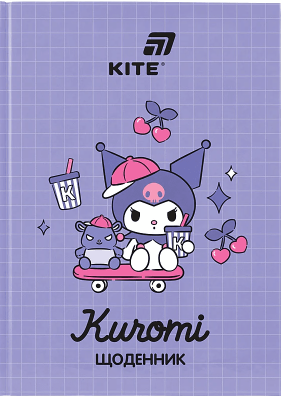 Щоденник шк. А5 "Kite" №HK26-262-3 Kuromi тв.обкл.(20)