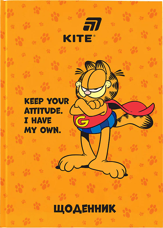 Щоденник шк. А5 "Kite" №GF26-262 Garfield тв.обкл.(20)