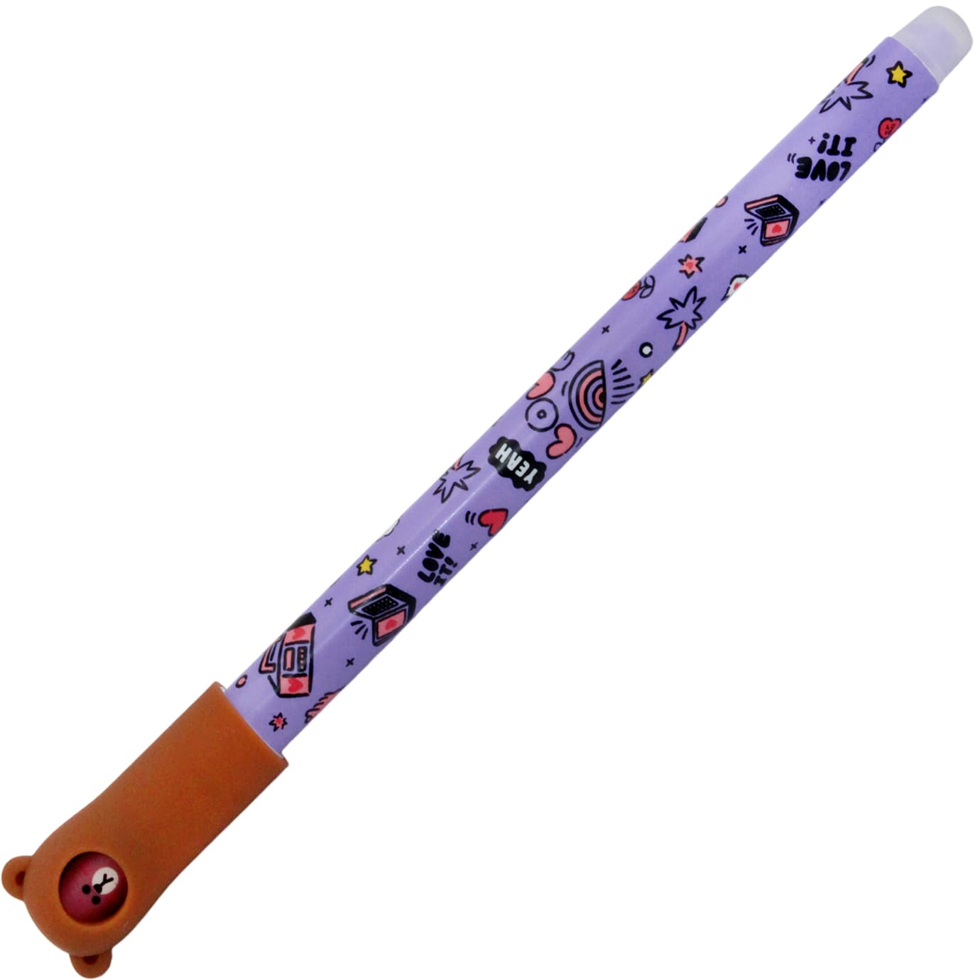 Ручка гел. "Yes" №420447 Line Friends. Brown "пиши-стирай" 0,5мм синя(36)