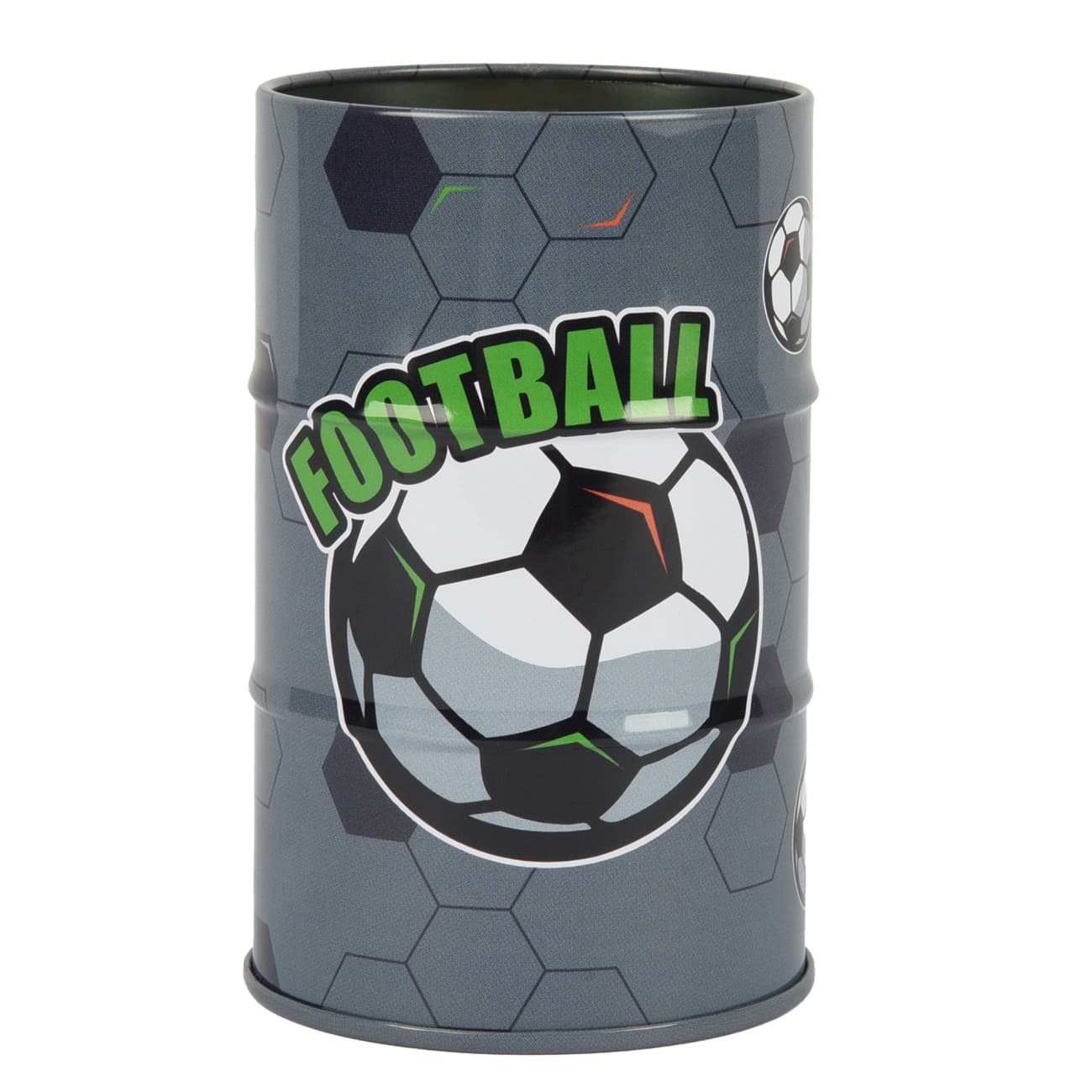 Стакан-подставка метал. "Yes" №708791 "Football" бочка